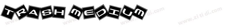 Trash medium字体转换